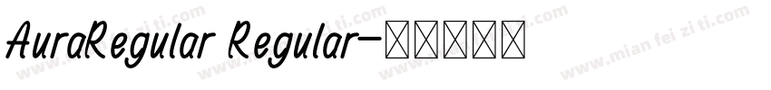 AuraRegular Regular字体转换